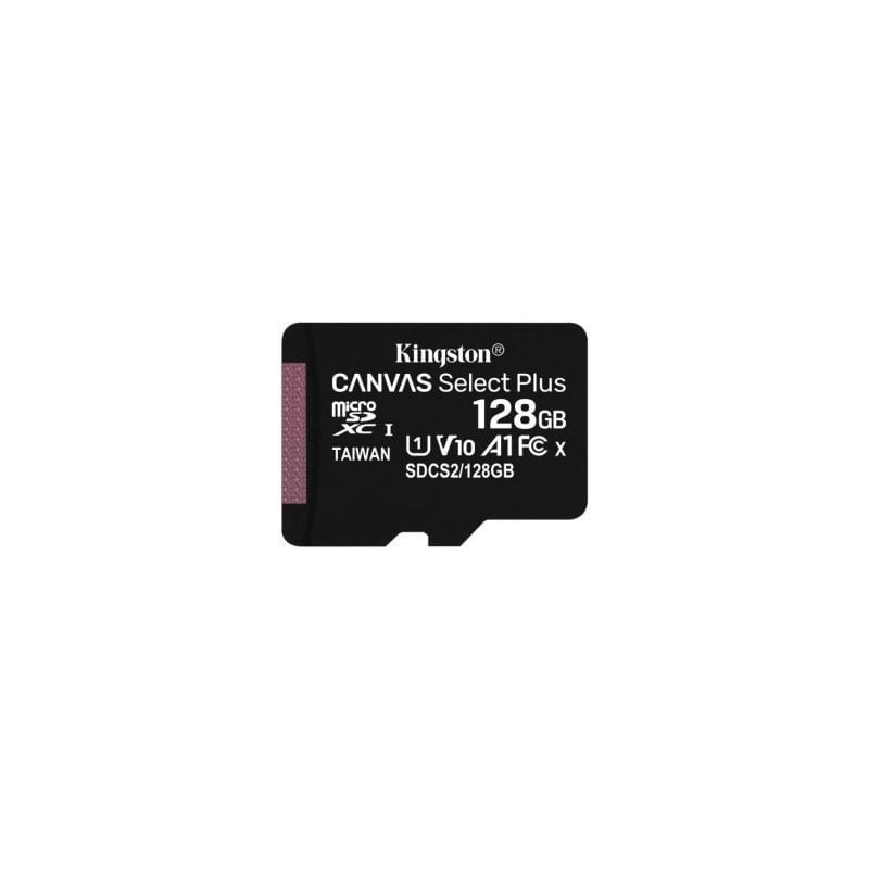 Tarjeta de Memoria Kingston CANVAS Select Plus 128GB microSD XC- Clase 10- 100MBs