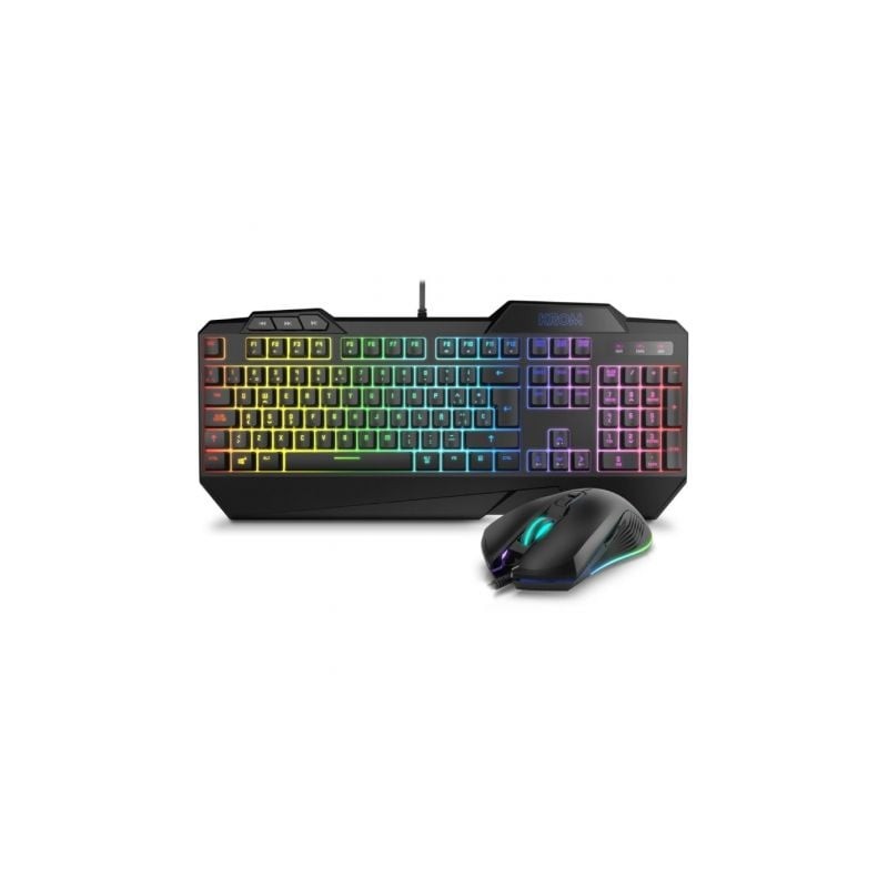 Pack Gaming Krom Krusher- Teclado SemiMecánico + Ratón