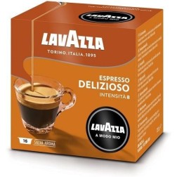 Cápsula Lavazza Deliziosamente para cafeteras A Modo Mio- Caja de 16