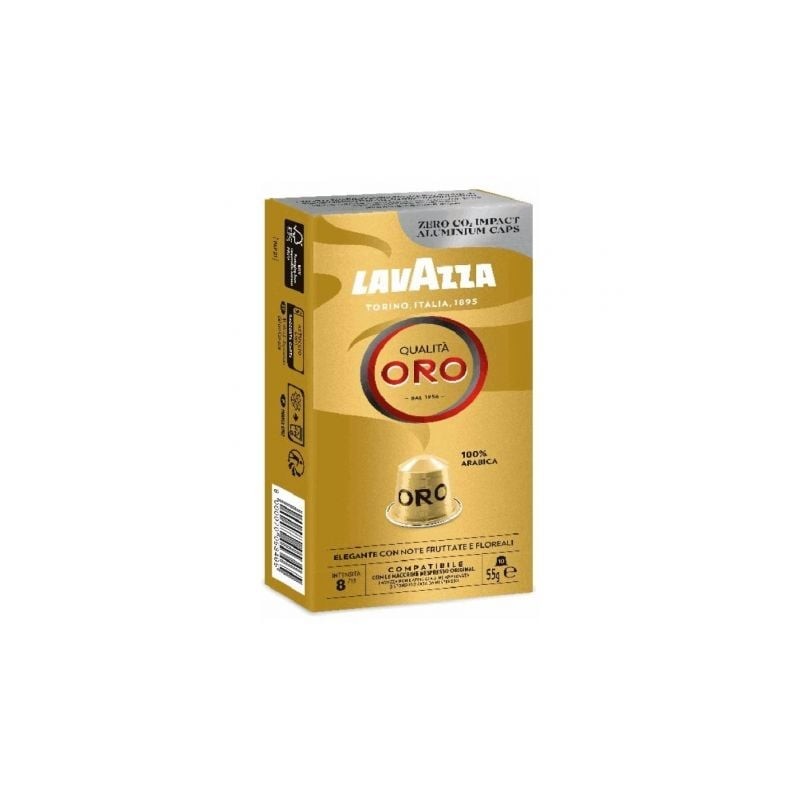 Cápsula Lavazza Qualitá Oro para cafeteras Nespresso- Caja de 10