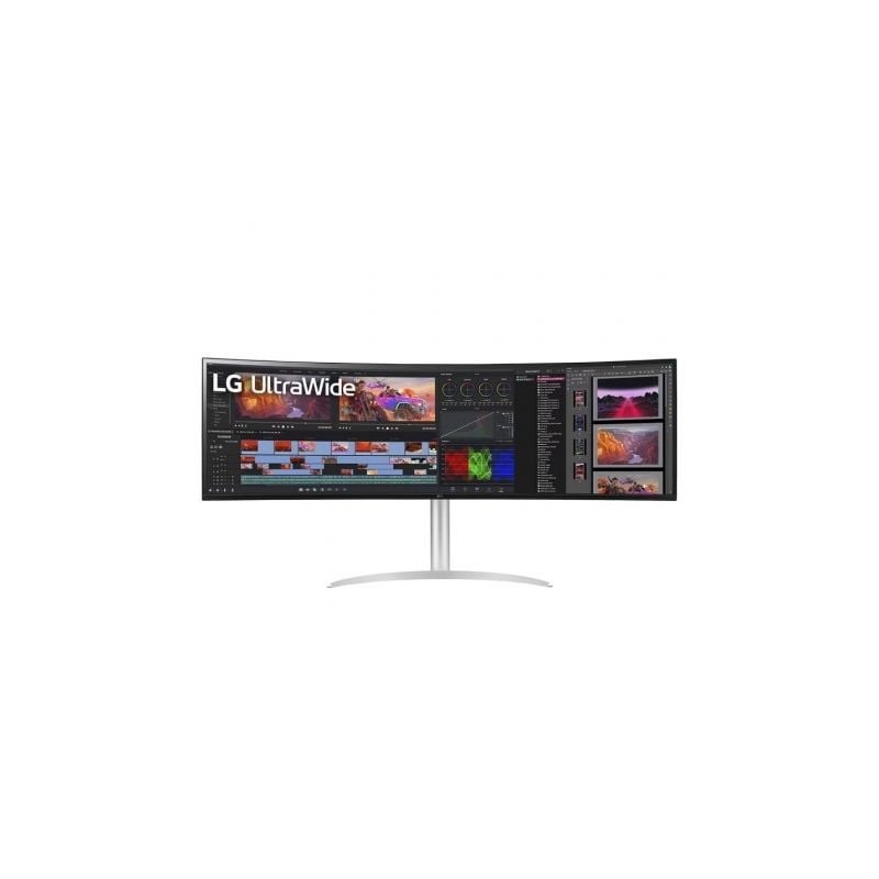 Monitor Gaming Ultrapanorámico Curvo LG UltraGear 49WQ95C-W 49"- Dual QHD- Multimedia- Regulable en altura- Blanco