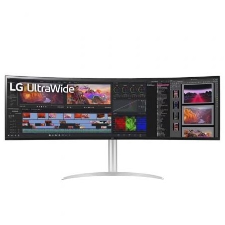 Monitor Gaming Ultrapanorámico Curvo LG UltraGear 49WQ95C-W 49"- Dual QHD- Multimedia- Regulable en altura- Blanco