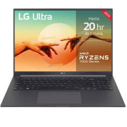 Portátil LG Ultra 16UD70R-G-AX56B Ryzen 5 7530U- 16GB- 512GB SSD- 16"- Sin Sistema Operativo