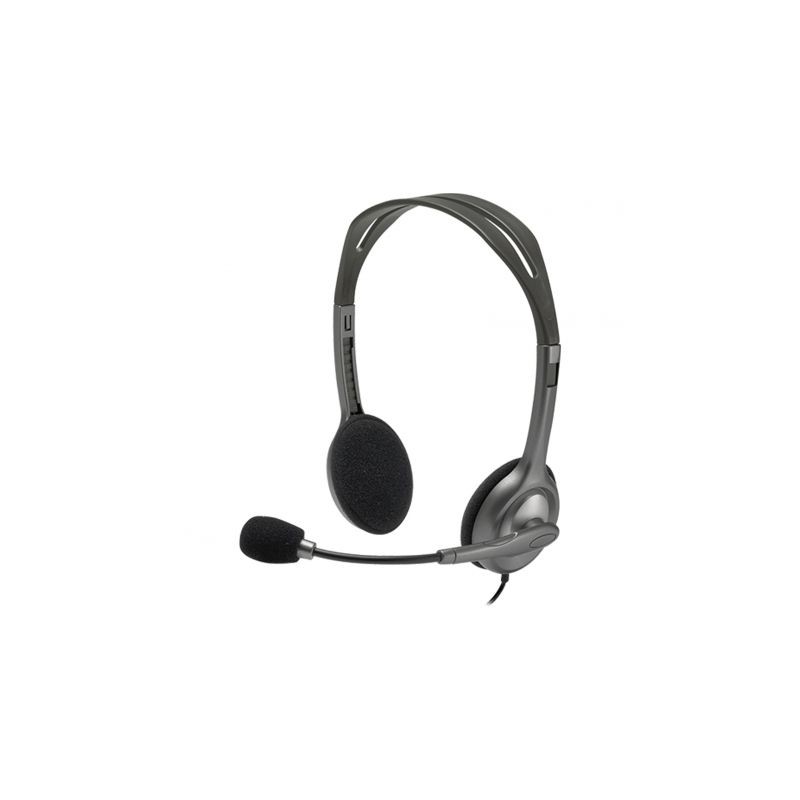 Auriculares Logitech H111- con Micrófono- Jack 3-5- Negros