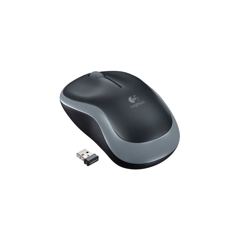 Ratón Inalámbrico Logitech M185- Hasta 1000 DPI- Gris