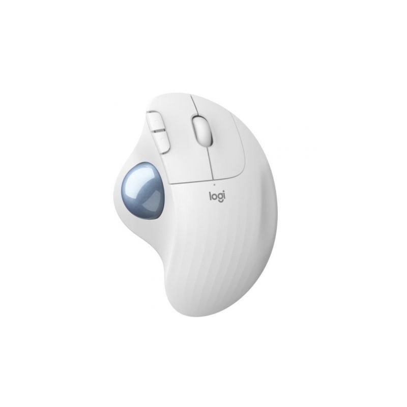 Ratón Trackball Inalámbrico por Bluetooth Logitech ERGO M575- Hasta 2000 DPI- Blanco Crudo