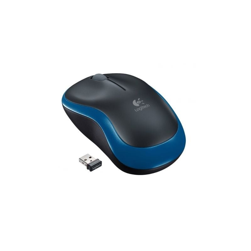 Ratón Inalámbrico Logitech M185- Hasta 1000 DPI- Azul