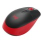 Ratón Inalámbrico Logitech M190- Hasta 1000 DPI- Rojo