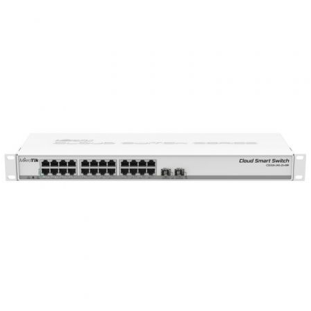 Switch Mikrotik CSS326-24G-2S+RM 26 Puertos- RJ45 10-100-1000- SFP- PoE IN