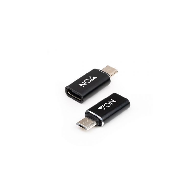 Adaptador Nanocable 10-02-0014- MicroUSB Macho - USB Tipo-C Hembra