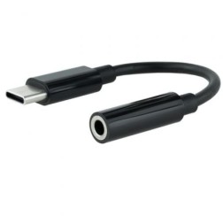 Conversor USB Tipo-C Nanocable 10-24-1205- USB Tipo-C Macho - Jack 3-5 Hembra