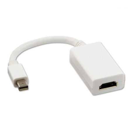 Cable Conversor Nanocable 10-16-0602-W- Mini DisplayPort Macho - HDMI Hembra- 15cm- Blanco