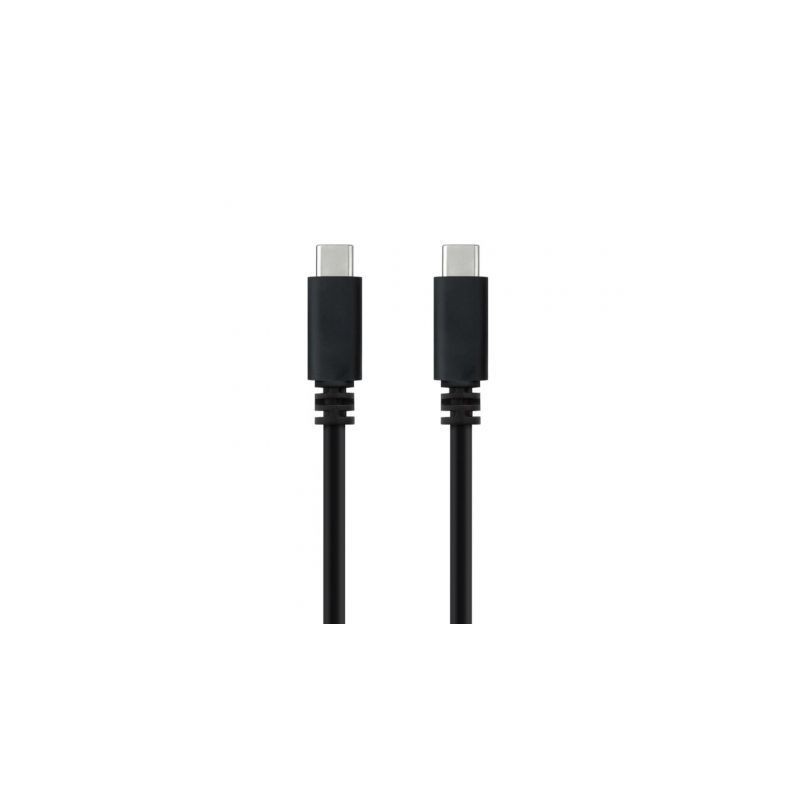 Cable USB 2-0 Tipo-C Nanocable 10-01-2301-L150- USB Tipo-C Macho - USB Tipo-C Macho- 480Mbps- 1-5m- Negro