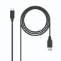 Cable USB 3-1 Nanocable 10-01-4000- USB Tipo-C Macho - USB Macho- 50cm- Negro