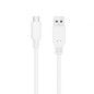 Cable USB 3-1 Tipo-C Nanocable 10-01-4000-W- USB Tipo-C Macho - USB Macho- 50cm- Blanco