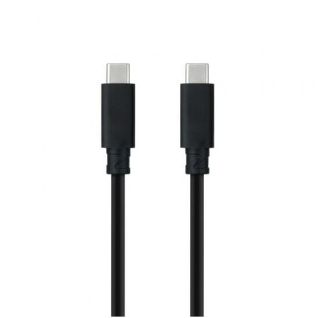 Cable USB 3-1 Tipo-C Nanocable 10-01-4100- USB Tipo-C Macho - USB Tipo-C Macho- 50cm- Negro