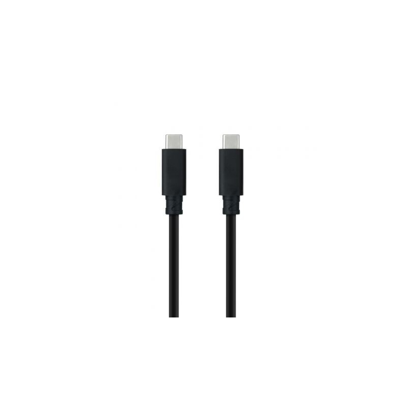 Cable USB 3-1 Tipo-C Nanocable 10-01-4101-L150- USB Tipo-C Macho - USB Tipo-C Macho- 1-5m- Negro