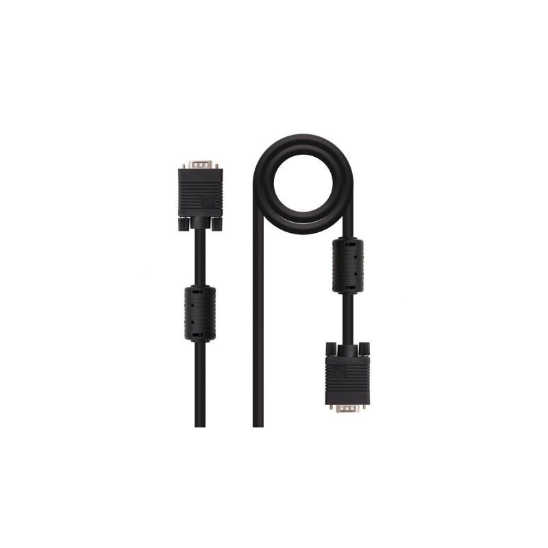 Cable SVGA Nanocable 10-15-0115- VGA Macho - VGA Macho- 15m- Negro