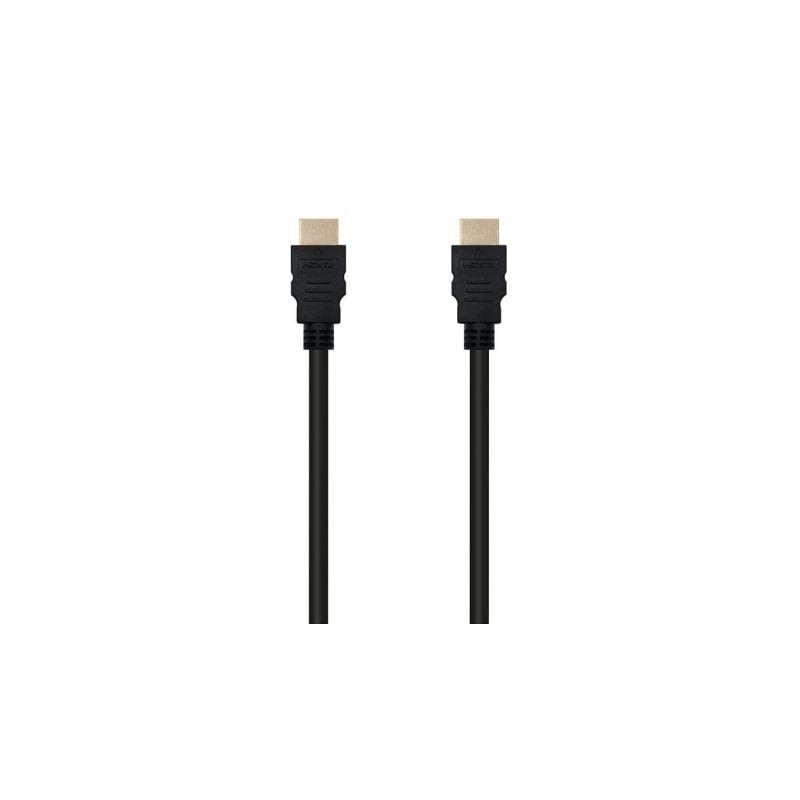 Cable HDMI 1-3b Nanocable 10-15-0301- HDMI Macho - HDMI Macho- 1m- Negro