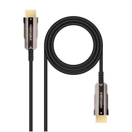 Cable HDMI 2-0 4K Nanocable 10-15-2010- HDMI Macho - HDMI Macho- 10m- Negro