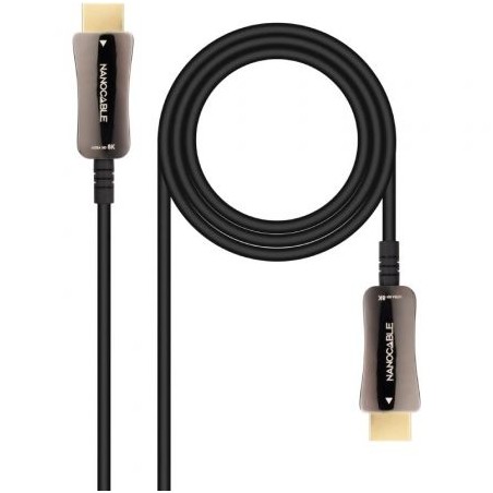 Cable HDMI 2-1 AOC 8K Nanocable 10-15-2120- HDMI Macho - HDMI Macho- 20m- Negro