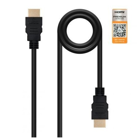 CABLE HDMI(A) A HDMI(A) 4K 2M NANOCABLE NEGRO