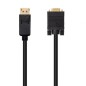 Cable Conversor Nanocable 10-15-4401- Displayport Macho - VGA Macho- 1m- Negro