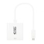 Cable Conversor Nanocable 10-16-4103- USB Tipo-C Macho - DVI-D (24+1) Hembra- 15cm- Blanco