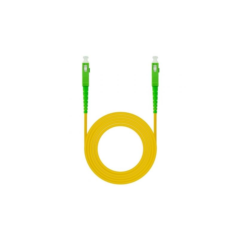 Cable de Fibra Óptica G657A2 Nanocable 10-20-0001- LSZH- 1m- Amarillo