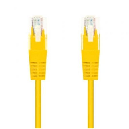 Cable de Red RJ45 UTP Nanocable 10-20-0400-L25-Y Cat-6- 25cm- Amarillo