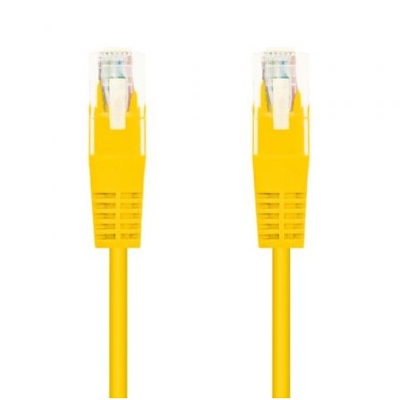 Cable de Red RJ45 AWG24 UTP Nanocable 10-20-0401-Y Cat-6- 1m- Amarillo