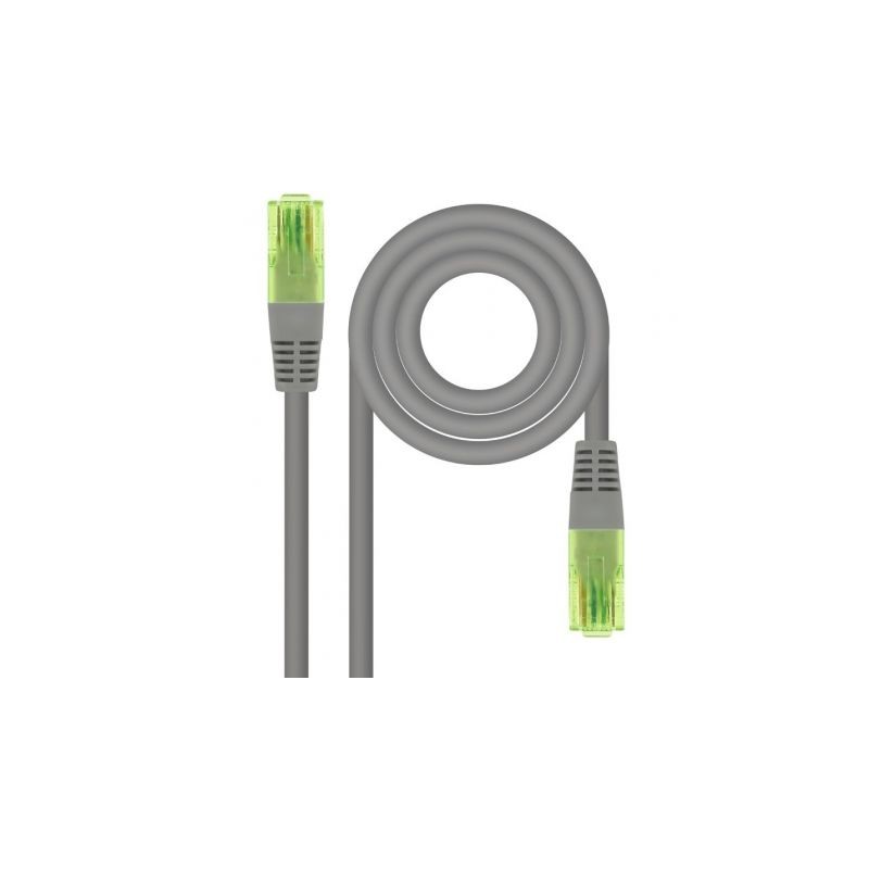 Cable de Red RJ45 UTP Nanocable 10-20-1407 Cat-6- 7m- Gris