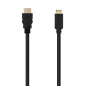 Cable HDMI Nanocable 10-15-0902- HDMI Macho - Mini HDMI Macho- 1-8m- Negro