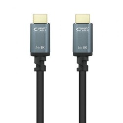 Cable HDMI 2-1 8K Nanocable 10-15-8001-L150- HDMI Macho - HDMI Macho- 1-5m- Negro