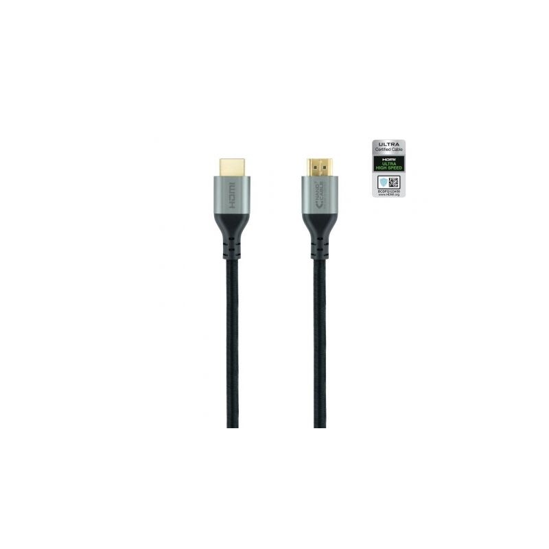 Cable HDMI 2-1 8K Nanocable 10-15-8101-L150- HDMI Macho - HDMI Macho- 1-5m- Certificado- Negro