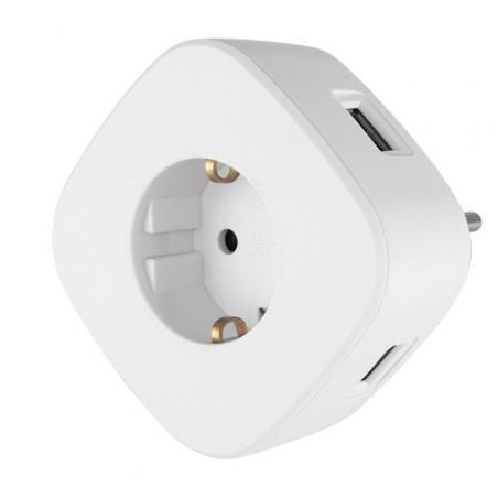 Enchufe Orbegozo EN 1500- 1 Toma Schuko- 3 Tomas USB