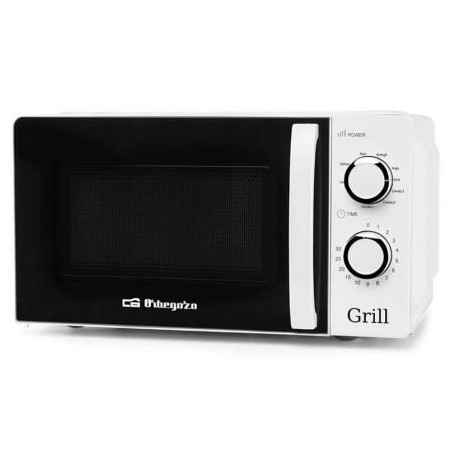 Microondas Orbegozo MIG 2130- 700W- Capacidad 20L- Función Grill- Blanco