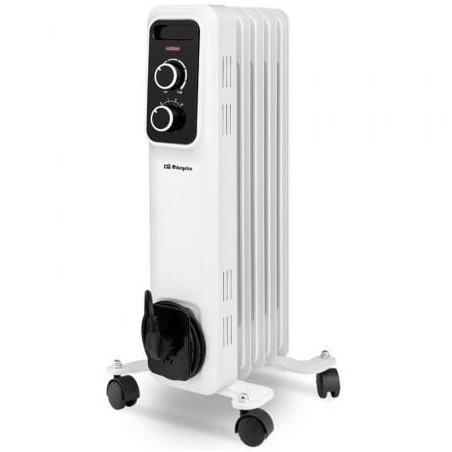 Radiador de Aceite Orbegozo RS 1000- 3 Potencias- 1000W- 5 Elementos Caloríficos