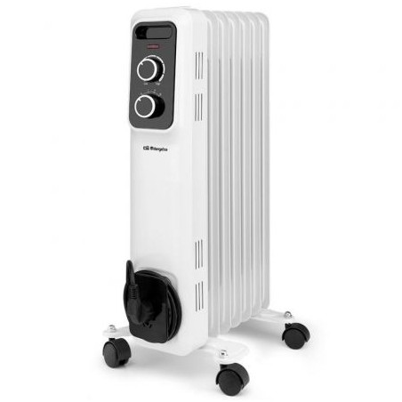 Radiador de Aceite Orbegozo RS 1500- 3 Potencias- 1500W- 7 Elementos Caloríficos