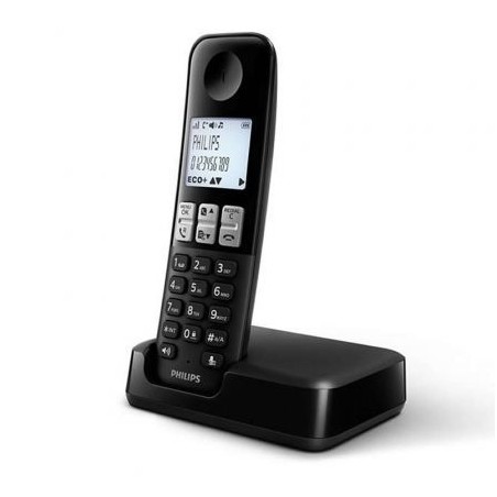 Teléfono Inalámbrico Philips D2501B-01- Negro