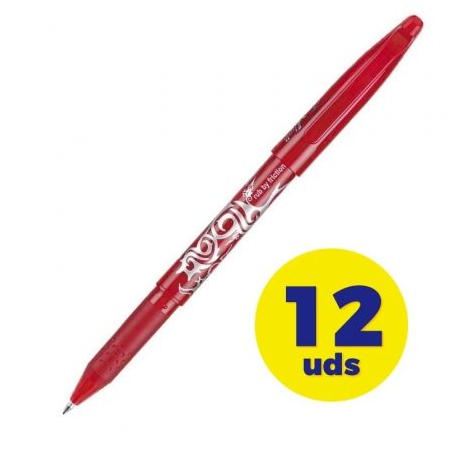 Caja de Bolígrafos de Tinta Borrable Pilot Frixion NFR- 12 unidades- Rojos