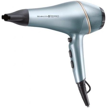 Secador Remington Shine Therapy Pro AC9300- 2200W- Iónico- Negro y Azul