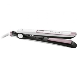 Plancha para el Pelo Rowenta Premium Care 7-7- Blanca y Rosa