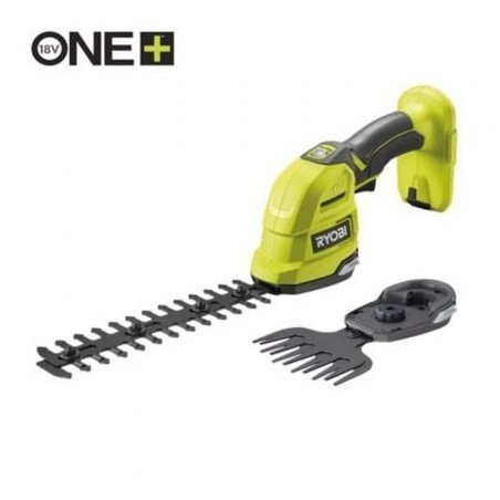 Tijera Arreglasetos y Espada Cortasetos Ryobi ONE+ 18V RY18GSA-0- Sin Batería ni Cargador