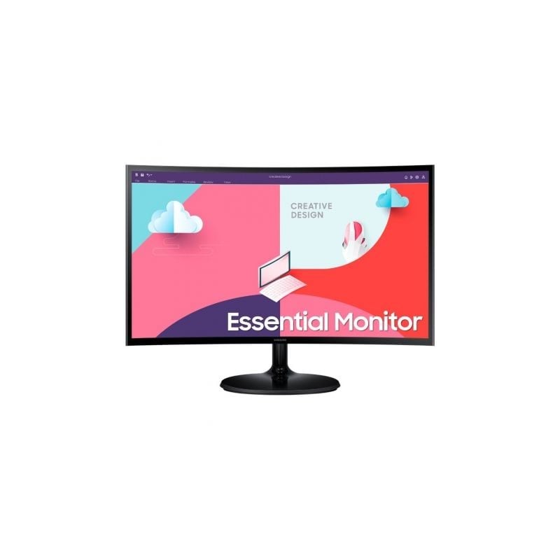 Monitor Curvo Samsung Essential Monitor S3 S24C364EAU- 24"- Full HD- Negro