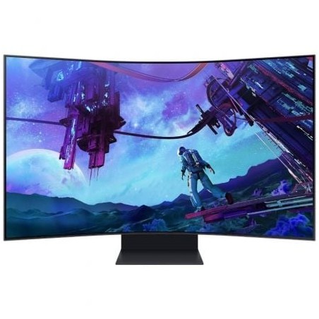 Monitor Gaming Curvo Samsung Odyssey Ark S55CG970NU 55"- 4K- 1ms- 165Hz- VA- Regulable en altura- Smart TV- Multimedia- Negro