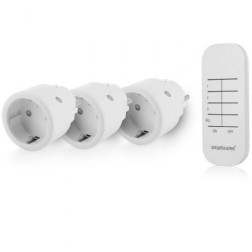 Set de Enchufes Inalámbricos Smartwares SH4-99578- Blancos