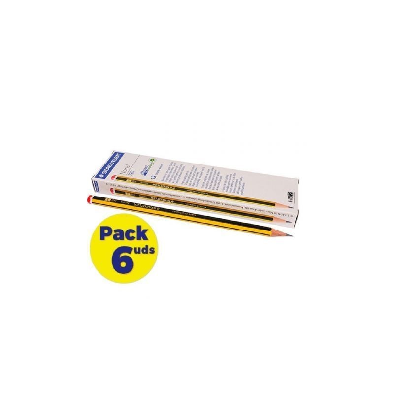 Lápices de Grafito Staedtler Noris 120-2- HB- 6 cajas de 12 unidades