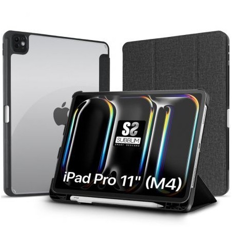 Funda Subblim Clear Shock Case para iPad Pro 11" 2024 M4- Negra