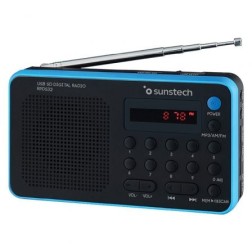 Radio Portátil Sunstech RPDS32BL- Negra y Azul